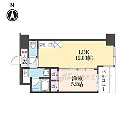 プレジオ長田 1LDKの間取図画像
