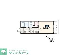 東武野田線 東岩槻駅 徒歩5分の賃貸アパート 3階1Kの間取り