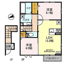 間取図画像 2LDK