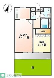 フィールドハイツ 1LDKの間取図画像