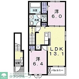 間取図画像 2LDK