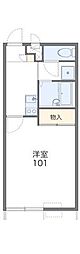 レオパレスアカシア 1Kの間取図画像