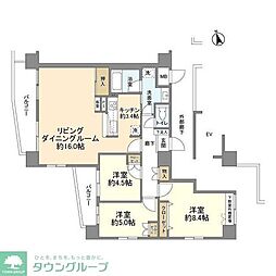 プリマヴェーラ春日部 3LDKの間取図画像