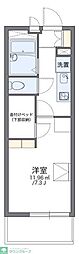 レオパレスミモザ2 1Kの間取図画像