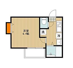 グランコート岩槻久伊豆 1Kの間取図画像