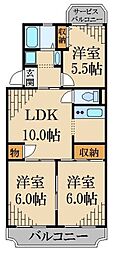 シュロスアルト・ノイ 3LDKの間取図画像