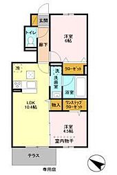 コンフォルト 2LDKの間取図画像