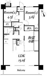 エテルノ豊春 3LDKの間取図画像