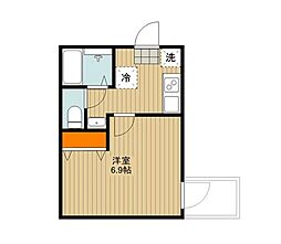グランコート岩槻久伊豆 1Kの間取図画像