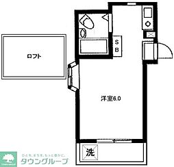 ハイムフリート ワンルームの間取図画像