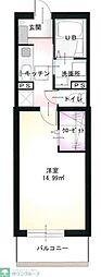パルティーレ・セカンドステージ 1Kの間取図画像