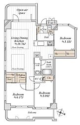 間取図画像 3LDK