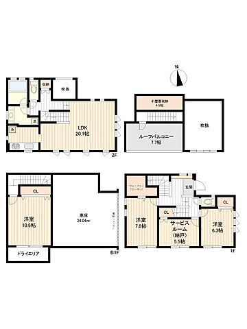 間取り 杉並区西荻北1丁目8-28