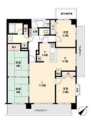 ファミール郡山開成山公園 4LDKの間取図画像