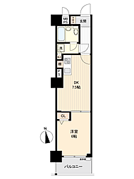 ライオンズプラザ聖蹟桜ケ丘 1DKの間取図画像