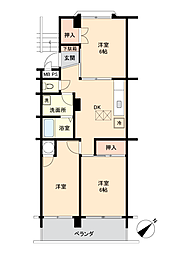 マイハウスマンション 3DKの間取図画像
