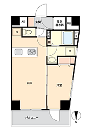 三田スカイハイツ 1LDKの間取図画像