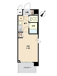 エステムコート神戸西2 1Kの間取図画像