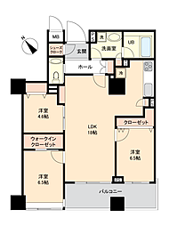 ガレリアグランデ 3LDKの間取図画像