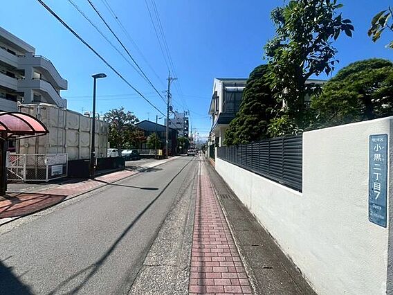 前面道路です。