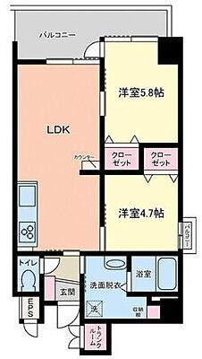 間取り フェリス本通り 5階/-