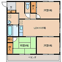 ハイツゆらの 201 ｜ 兵庫県加東市社1366（賃貸アパート3LDK・2階・73.10㎡） その2