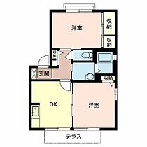 加東市梶原(ラ・クレールA) 101 ｜ 兵庫県加東市梶原405（賃貸アパート2K・1階・43.75㎡） その2