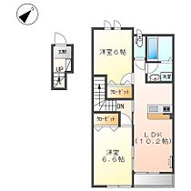 ファインシア 201 ｜ 兵庫県加東市南山5丁目20-5（賃貸アパート2LDK・2階・56.31㎡） その2