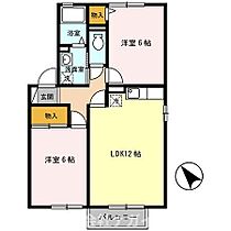 セジュール関戸B棟 203 ｜ 兵庫県加東市上滝野781-1（賃貸アパート2LDK・2階・53.72㎡） その2