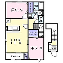 ドリーム　ヒルＡ 201 ｜ 京都府舞鶴市田中町43番地11（賃貸アパート2LDK・2階・64.45㎡） その2