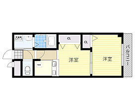 Bauhaus  ｜ 大阪府箕面市瀬川３丁目（賃貸マンション1LDK・3階・31.92㎡） その2