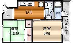 箕面ハイツ北棟  ｜ 大阪府箕面市箕面３丁目（賃貸マンション2K・3階・36.00㎡） その2