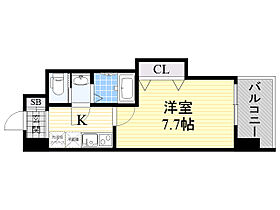 ラグゼ江坂北  ｜ 大阪府吹田市江坂町３丁目（賃貸マンション1K・8階・25.20㎡） その2