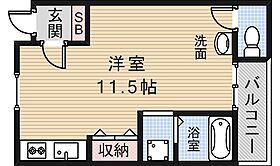 伊丹空港ルーム  ｜ 大阪府豊中市螢池西町２丁目（賃貸アパート1R・2階・28.00㎡） その2