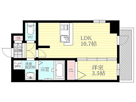 エスリード新大阪ザ・マーク  ｜ 大阪府大阪市淀川区宮原１丁目（賃貸マンション1LDK・9階・34.44㎡） その2