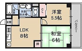 サニーサイド新大阪  ｜ 大阪府大阪市淀川区西中島３丁目8番10号（賃貸マンション2LDK・8階・44.55㎡） その2