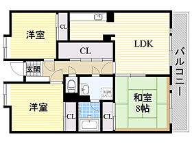 サンライズコート緑地公園A棟  ｜ 大阪府吹田市千里山西２丁目14番11号A棟（賃貸マンション3LDK・3階・89.68㎡） その2