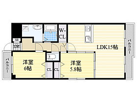 アンフィニ11緑地公園  ｜ 大阪府吹田市江坂町４丁目（賃貸マンション2LDK・2階・62.23㎡） その2