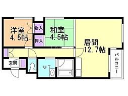 間取図画像 2LDK