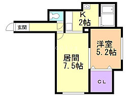 間取図画像 1LDK