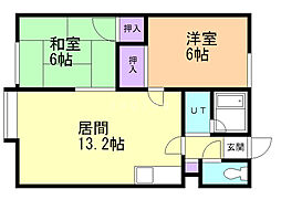 間取図画像 2LDK