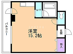 プレサント発寒ステーション ワンルームの間取図画像