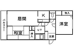 プレステージ琴似 2LDKの間取図画像