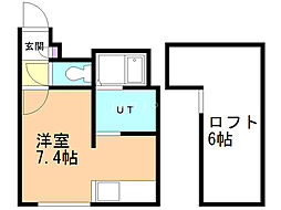 リ・モード ワンルームの間取図画像
