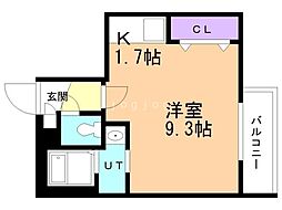 アルキオーネ24 1Kの間取図画像