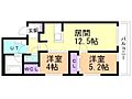 Riverside琴似4階8.3万円