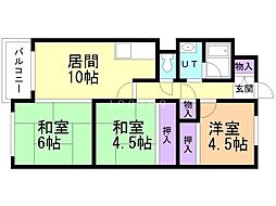 メゾン・ド・西野 3LDKの間取図画像