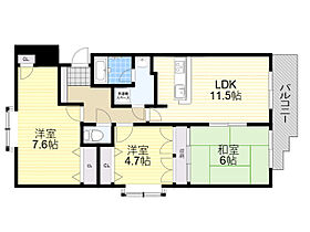 池田井口堂パーク・ホームズ  ｜ 大阪府池田市井口堂２丁目（賃貸マンション3LDK・4階・64.43㎡） その2