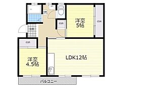 箕面如意谷住宅9号棟  ｜ 大阪府箕面市如意谷３丁目（賃貸マンション2LDK・4階・55.00㎡） その2