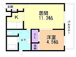 間取図画像 1LDK